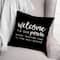 18" x 18" Welcome to Our Porch Versatile Throw Pillow